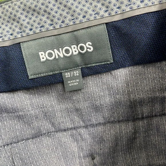 Bonobos Flat Front Slim Stretch Pants Trousers - Picture 8 of 10
